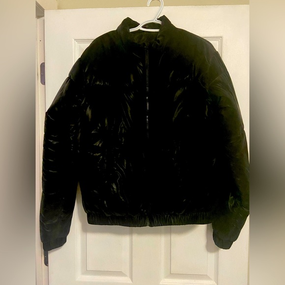 Zyia Active Chamonix Obsidian Velvet Puffy Coat - Picture 1 of 4